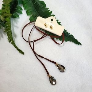 Wrap Necklace & Earrings Set